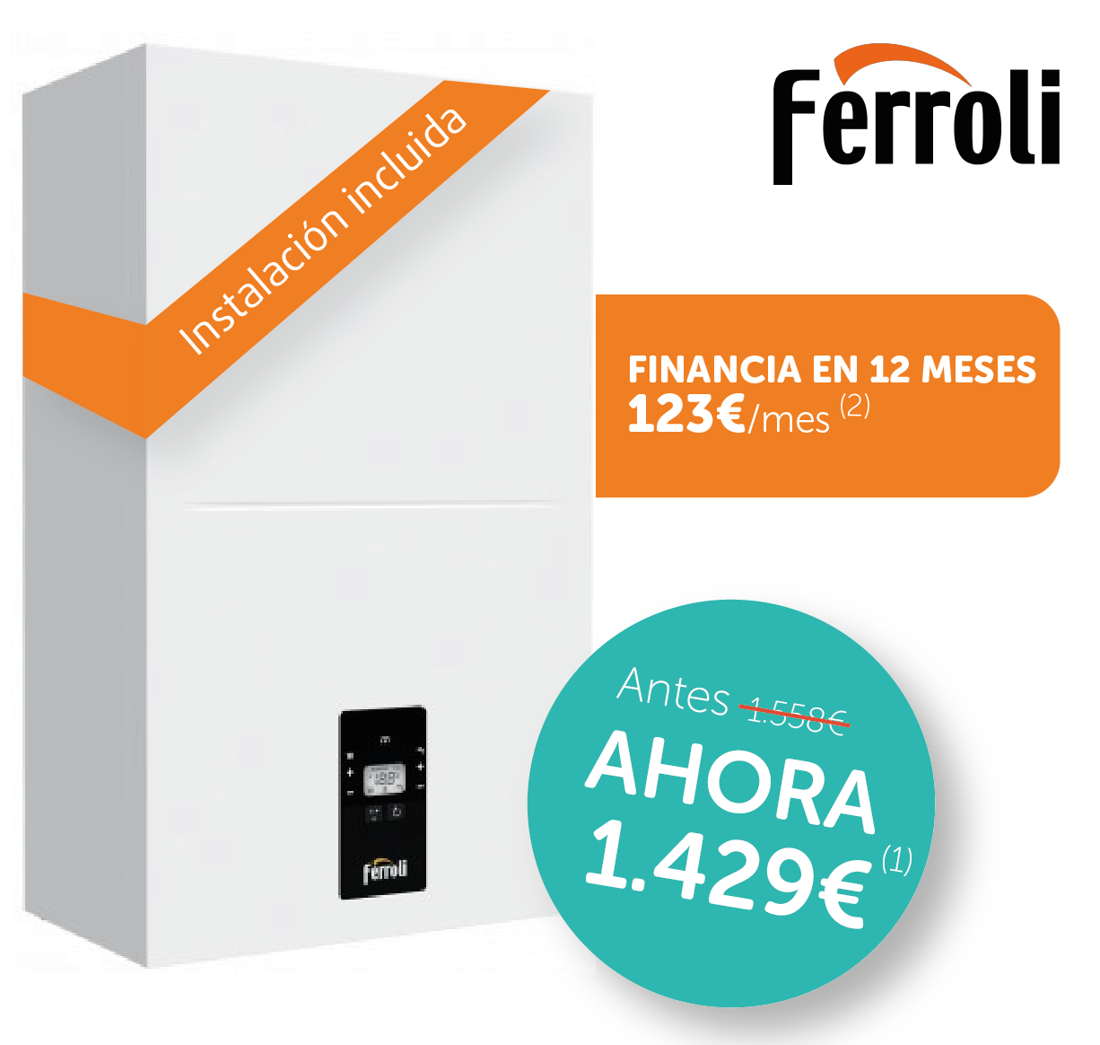 Barcelona Caldera Ferroli Bluhelix Alpha 24