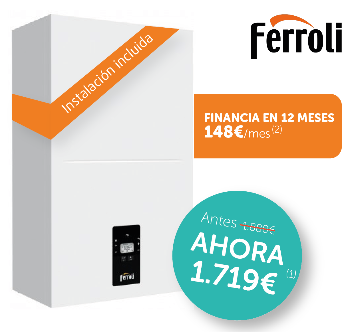 Barcelona Caldera Ferroli Bluhelix Alpha 34